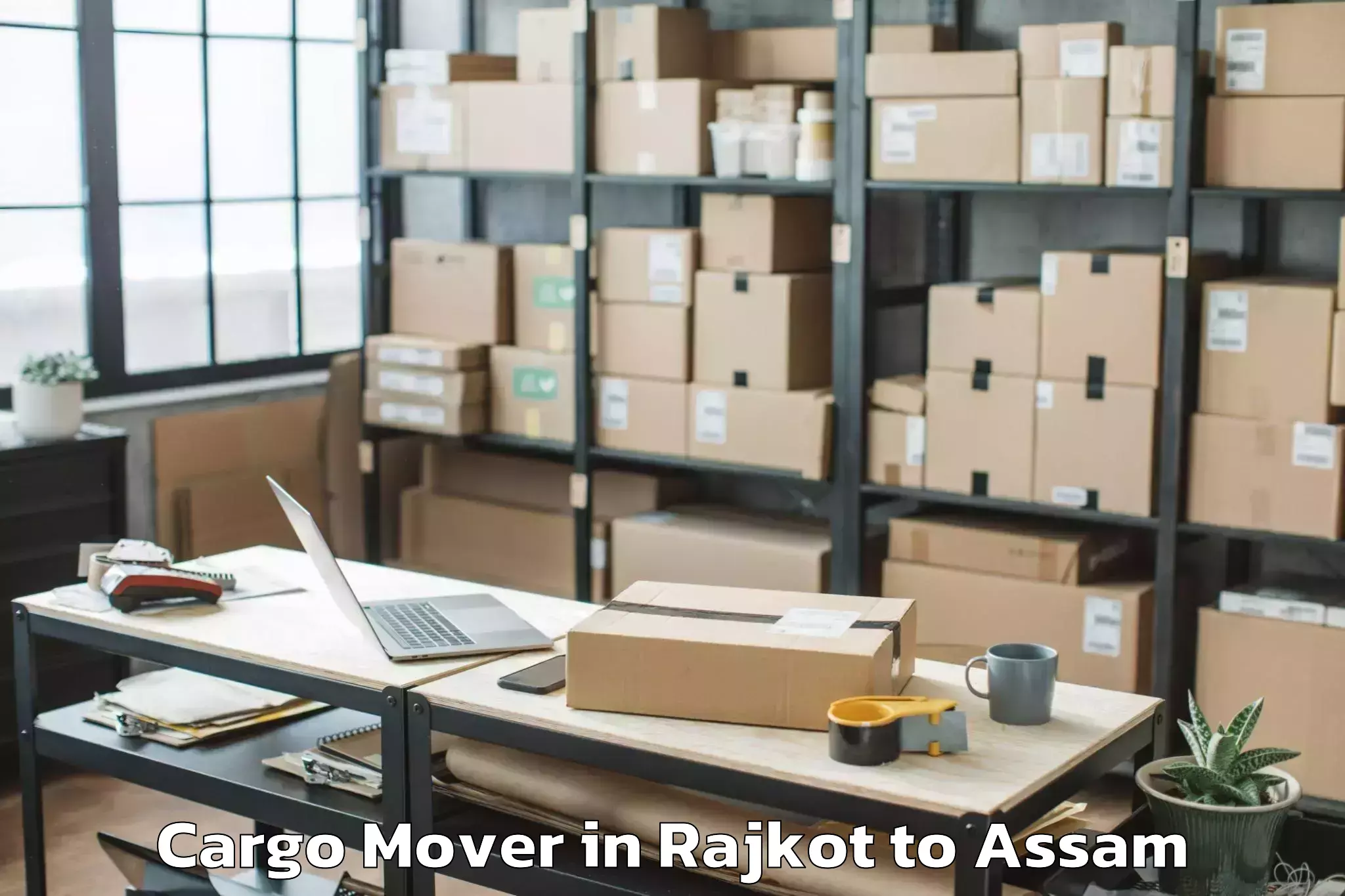 Easy Rajkot to Balijan Cargo Mover Booking